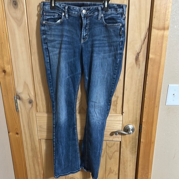 Silver Jeans Blue Elyse Slim Boot Cut Denim - Picture 1 of 5